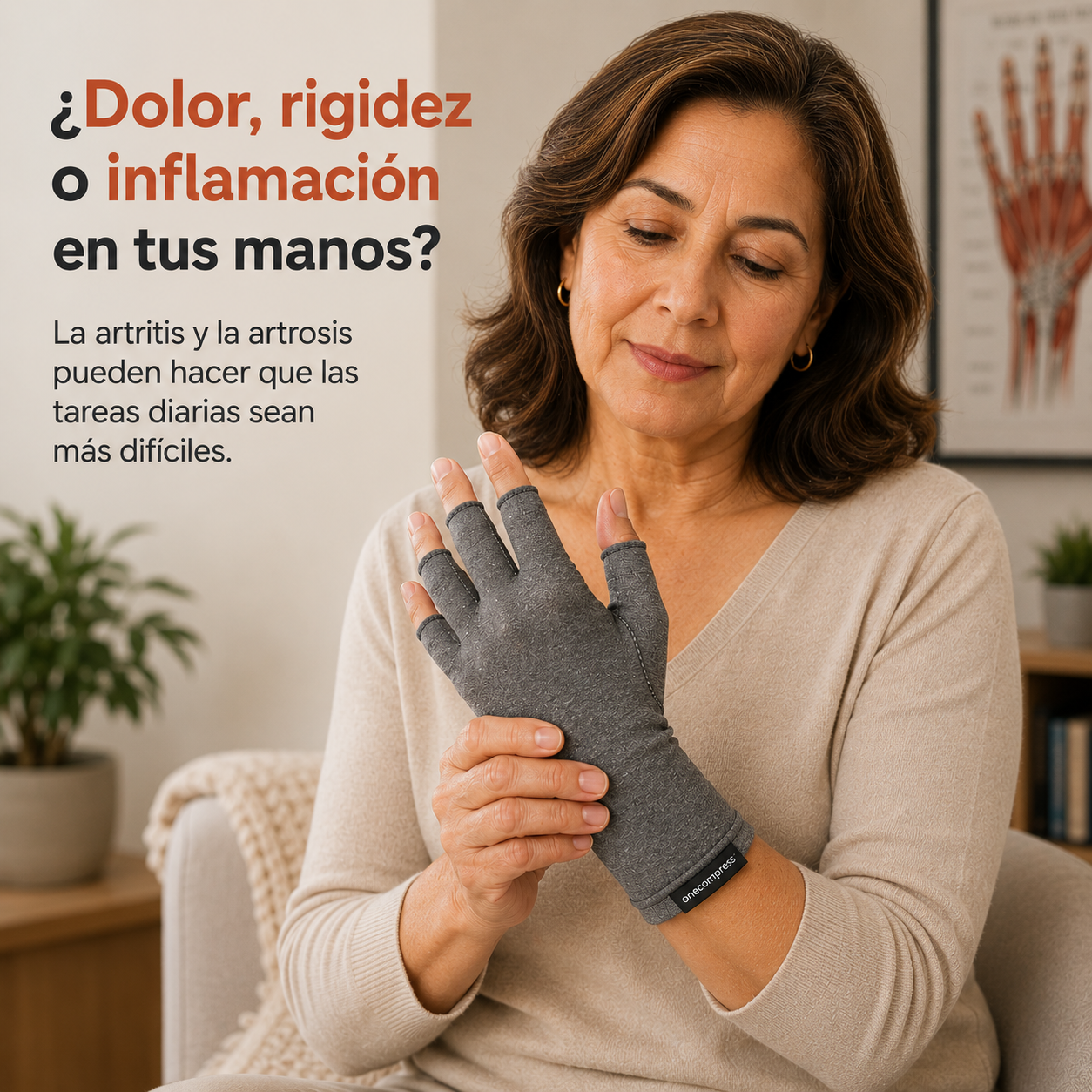 Guantes con compresión, NO MÁS ARTRITIS