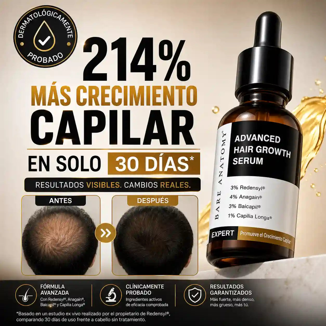 Serum avanzado, NO MÁS CAÍDA