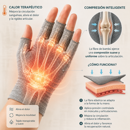 Guantes con compresión, NO MÁS ARTRITIS